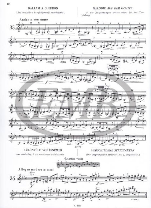 Mazas - Etudes Op36 Volume 2 Etudes Brillantes - Violin Solo EMB Z2245