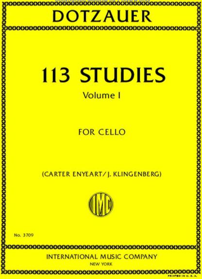 Dotzauer - 113 Studies Volume 1 - Cello Solo edited by Klingenberg/Enyeart IMC IMC3709