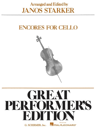 Encores - Cello/Piano Accompaniment arranged by Starker Schirmer 50500620