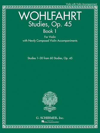 Wohlfahrt - Studies Op45 Book 1 - Violin Solo Schirmer 50499882