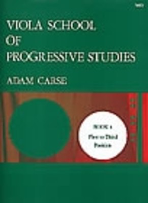 Viola School of Progressive Studies Book 4 - First to Third Postions - Adam Carse - Viola Stainer & Bell Viola Solo