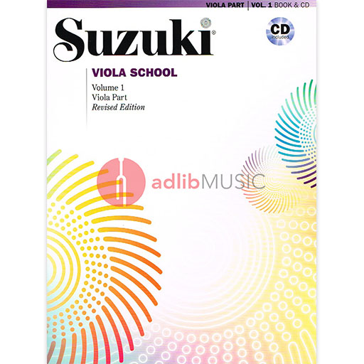 Suzuki Viola School Book/Volume 1 - Viola/CD (Recorded by William Preucil) Revised Edition Summy Birchard 40685