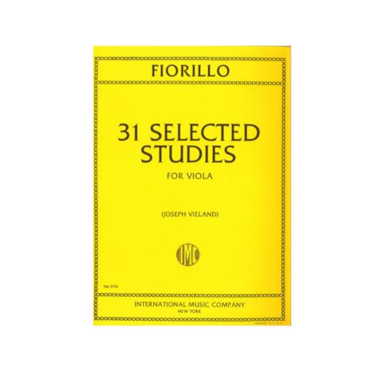 Fiorillo - 31 Selected Studies - Viola Solo edited by Vieland IMC IMC0970