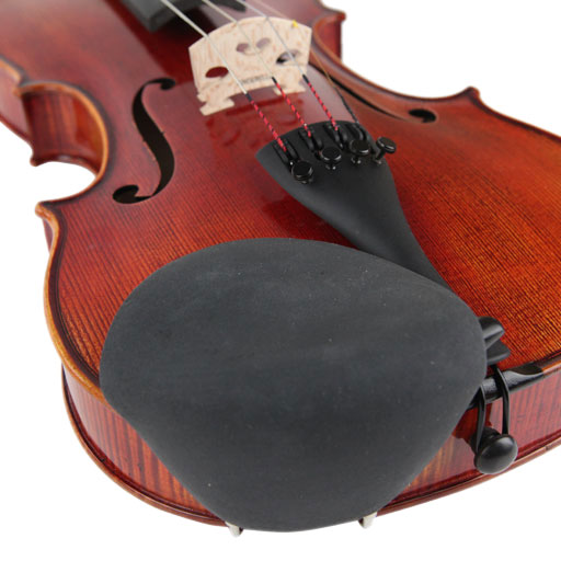Strad Pad Standard Chin Comforter for Violin and Fractional Violas Black
