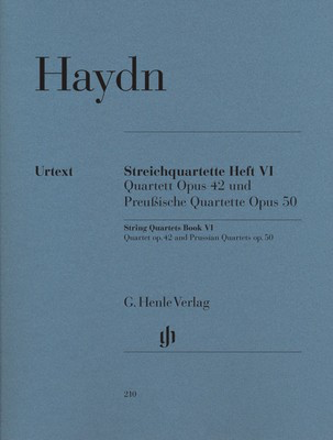 String Quartets Vol. 6 Op. 42 Op. 50 - Joseph Haydn - Viola|Cello|Violin G. Henle Verlag String Quartet Parts