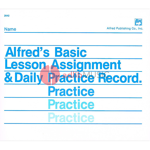 Alfred's Basic Piano Library Lesson Assignment & Daily Practice Record - by Palmer/Manus/Lethco Alfred 2642