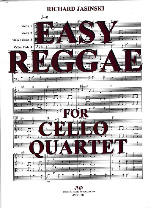 Jasinski - Easy Reggae - Cello Quartet Score/Parts JMP158