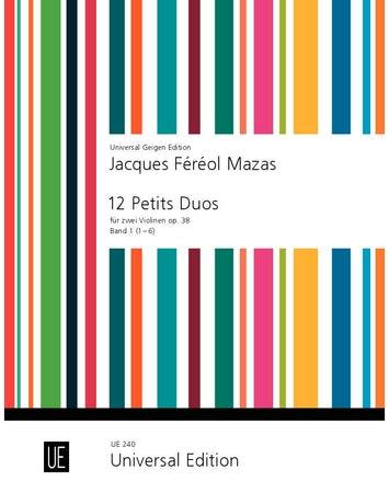 Mazas - 12 Little Duets Op38 Volume 1 - Violin Duet Universal UE00240