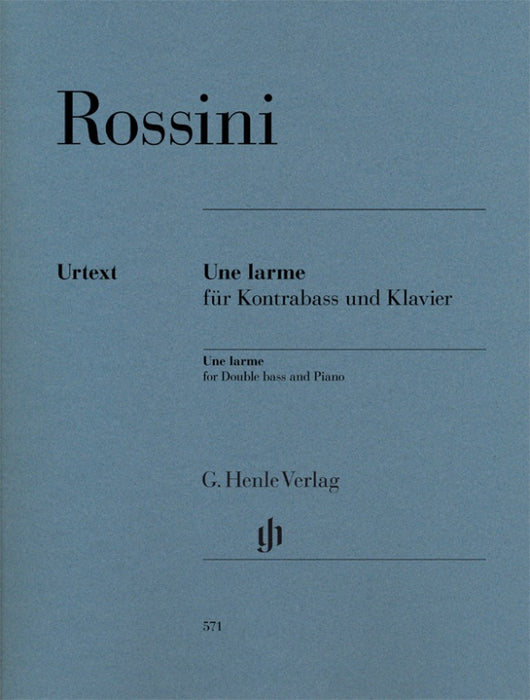 Rossini - Une Larme - Double Bass/Piano Accompaniment Henle HN571