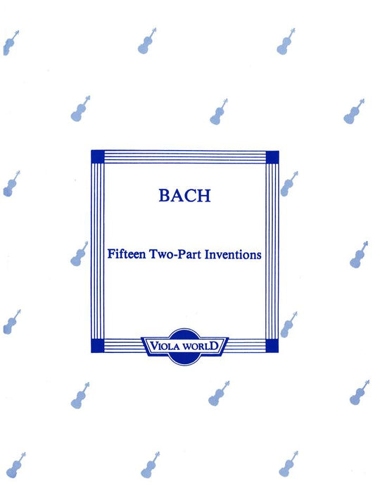 Bach - 15 2-Part Inventions - 2 Violas arranged by Arnold Viola World VWP000053