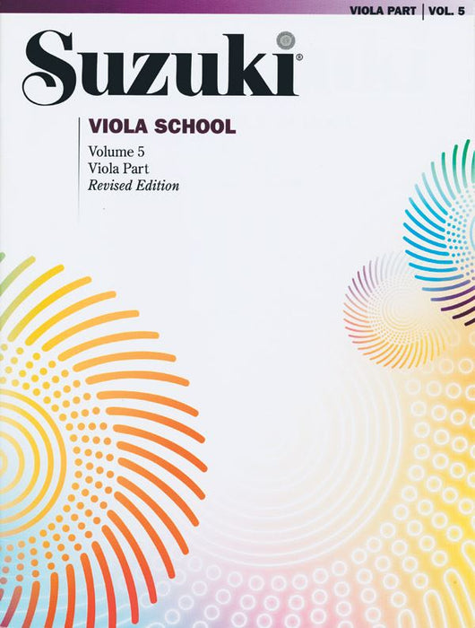 Suzuki Viola School Book/Volume 5 - Viola Book Only, No CD International Edition Summy Birchard 0249SX