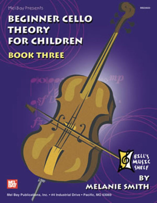 Beginner Cello Theory for Children Book 3 - Cello Theory Book by Smith 20600