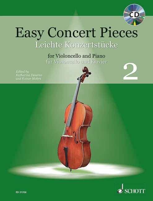 Easy Concert Pieces Volume 2 - Double Bass/CD/Piano Accompaniment edited by Mohrs Schott ED22552