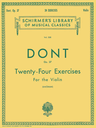 Dont - 24 Exercises Op37 - Violin Solo Schirmer 50254330
