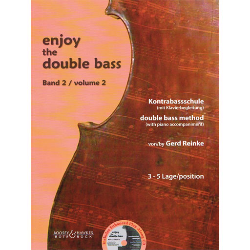 Enjoy the Double Bass Volume 2 - Double Bass/CD by Reinke Boosey & Hawkes