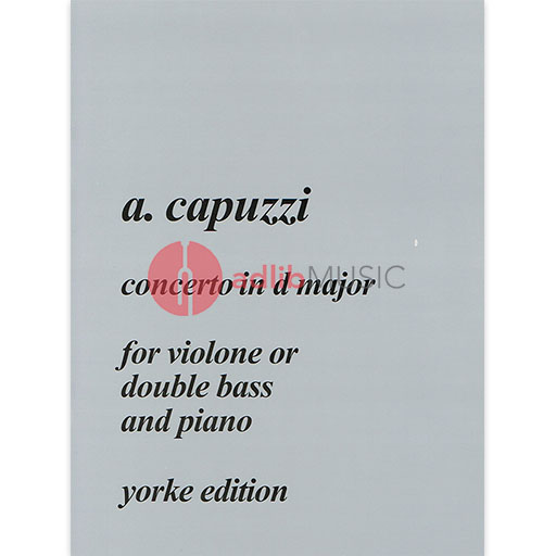 Capuzzi - Concerto in Dmaj - Double Bass Yorke YE0011