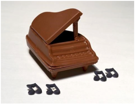 Plastic Chocolate Mould in the Shape of a Grand Piano.  Makes a 3D Piano