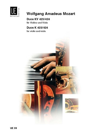 Mozart - 2 Duos K423-424 - Violin/Viola Duet Universal UE00039