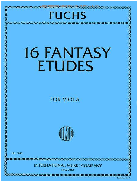 Fuchs - 16 Fantasy Studies - Viola IMC IMC2786
