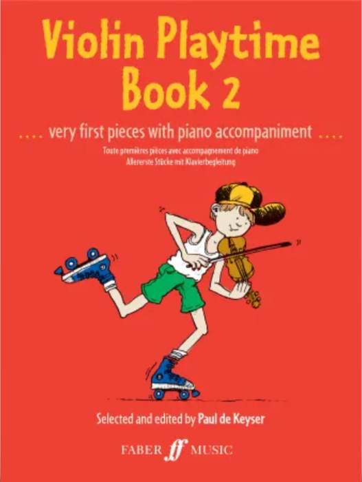Violin Playtime Book 2 - Violin/Piano Accompaniment by de Keyser Faber 0571508723