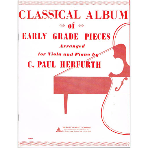 Classical Album of Early Grade Pieces - Viola/Piano Accompaniment by Herfurth BT10496