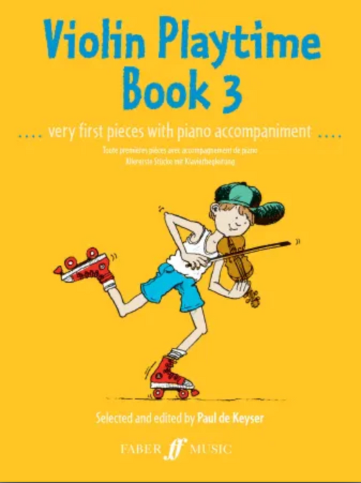 Violin Playtime Book 3 - Violin/Piano Accompaniment by De Keyser Faber 0571508731