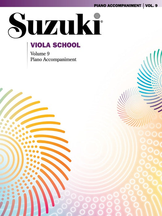 Suzuki Viola School Book/Volume 9 - Piano Accompaniment International Edition Summy Birchard 38939