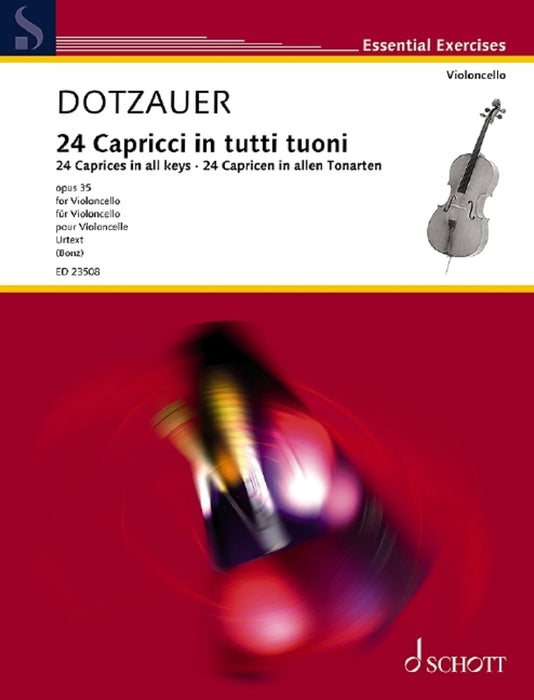Dotzauer - 24 Caprices in All Keys Op35 - Cello Schott ED23508