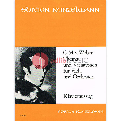 Weber - Theme & Variations - Viola/Piano Accompaniment edited by Druner Eulenburg GM782