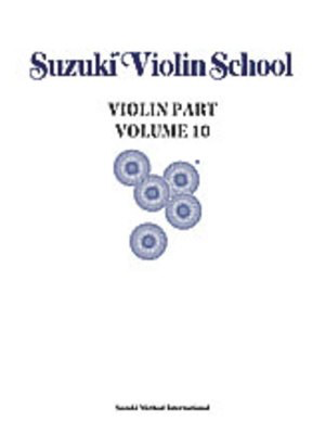 Suzuki Violin School Book/Volume 10 - Violin Book Only, No CD Summy Birchard 0226