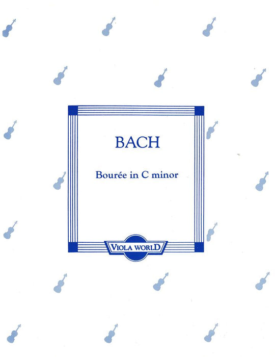 Bach - Bourree in Cmin - Viola/Piano Accompaniment arranged by Arnold Viola World VWP000082
