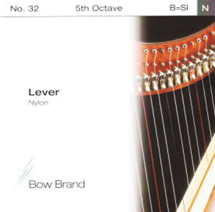 Bow Brand Nylon - Lever Harp, Octave 5, Single B