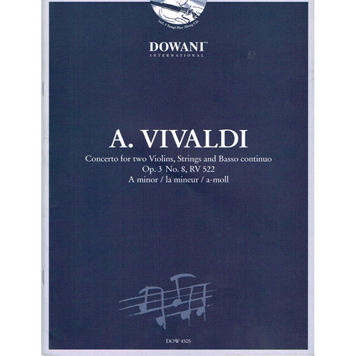 Vivaldi - Concerto Op3/8 in Amin - Violin Duet/Piano/Dowani CD DOW4505