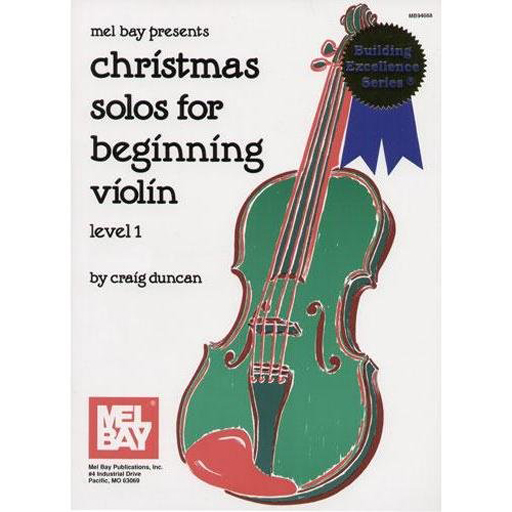 Christmas Solos for Beginning Violin - Violin/Piano Accompaniment Mel Bay 94668