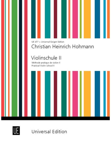Hohmann - Violin School Volume 2 - Violin Solo edited by Nowotny Universal UE0477