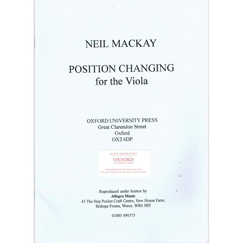 Mackay - Position Changing - Viola Oxford Archive OUPARCH740
