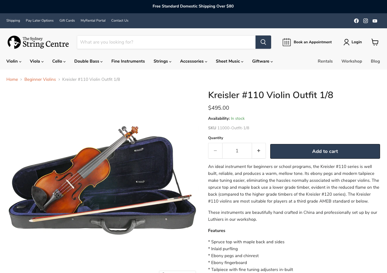 Buying A Violin On Our Website