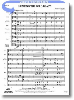 Hunting the Wild Beast - Brian Balmages - FJH Music Company Score/Parts