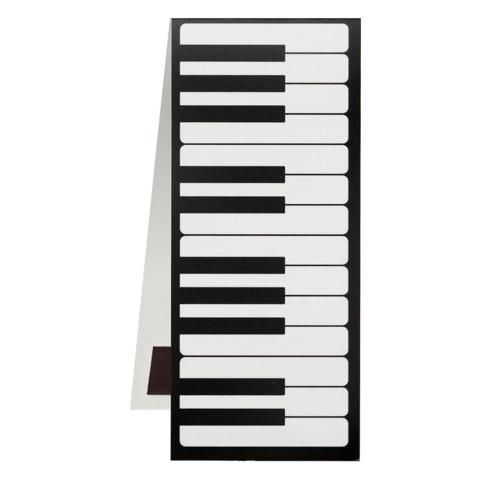 Piano Keyboard Magnetic Bookmark Black and White