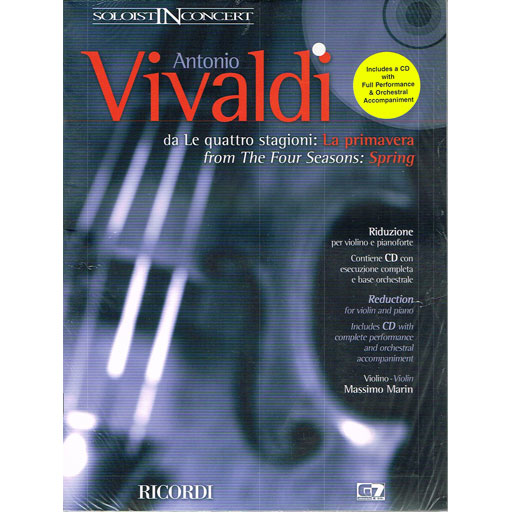 Vivaldi - Spring from 'Four Seasons' Op8/1 - Violin/CD/Piano Accompaniment Ricordi NR138940