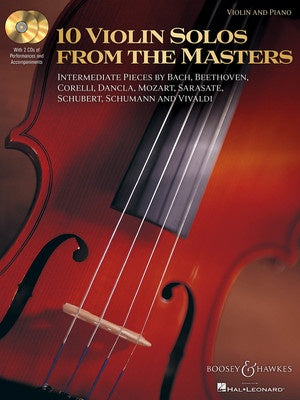 10 Violin Solos from the Masters - Violin/Piano Accompaniment by Nelson Boosey & Hawkes 48019619
