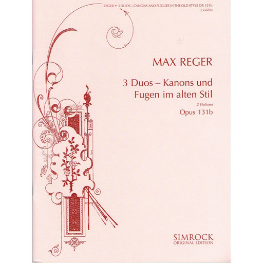 Reger - 3 Duos Canons & Fugues Op131b - Violin Duet M221117946