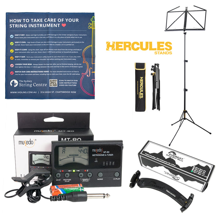 Violin Accessory 'Mini Starter' Pack (1/10 - 1/4)