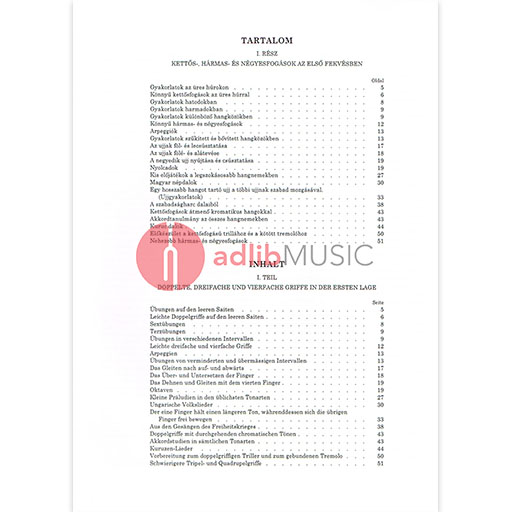 Bloch - Double Stops Tutor (Doppelgriff-Schule) Op50 Book 1 - Violin EMB Z1226