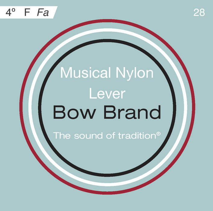 Bow Brand Nylon - Lever Harp String, Octave 4 F