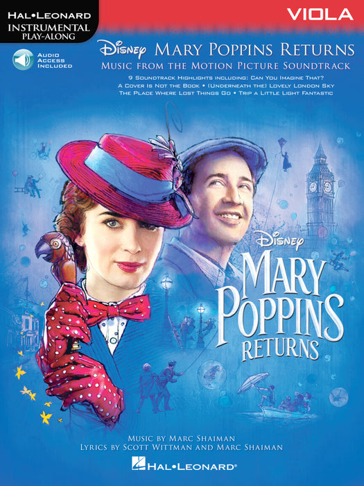 Mary Poppins Returns - Viola/Audio Access Online by Shaiman Hal Leonard 288957