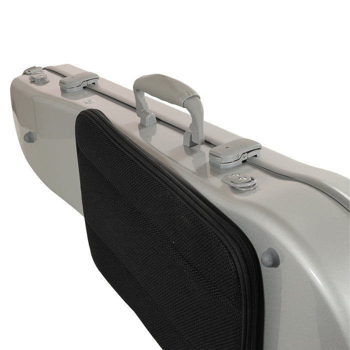 JML Carbon Fibre Adjustable 1.7 Arrow Viola Case Silver 15-16.5"