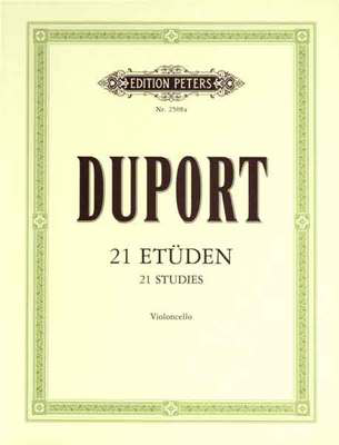 Duport - 21 Etudes - Cello edited by Gruetzmacher Peters P2508A