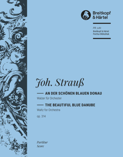 Strauss - Blue Danube Waltz Op213 - Orchestra Double Bass Part Breitkopf OB3281DB