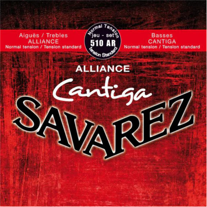 Savarez Alliance Cantiga Classical Guitar, Red Set (Normal Tension)